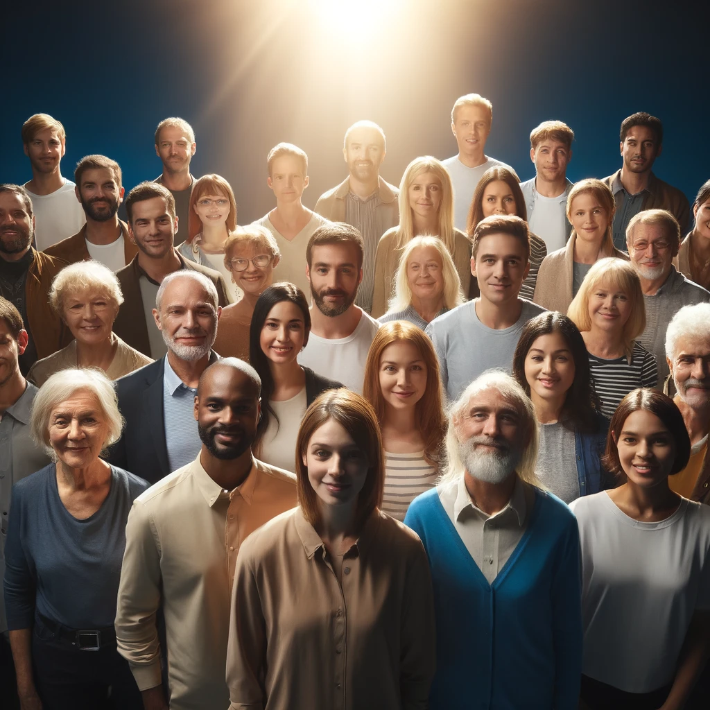 A_group_of_40_men_and_women_from_many_countries